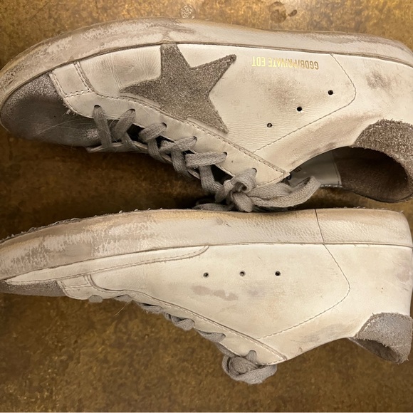 Golden Goose White and Gray Sneakers - Picture 2 of 6